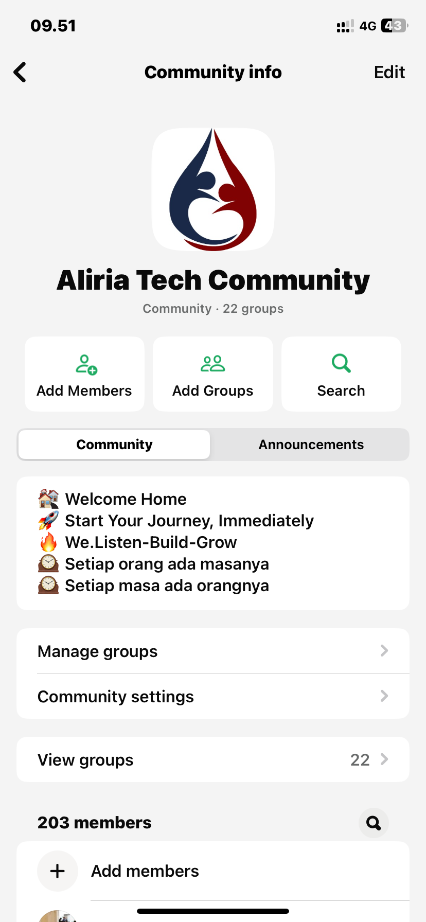 Foto Grup Aliria Tech Community